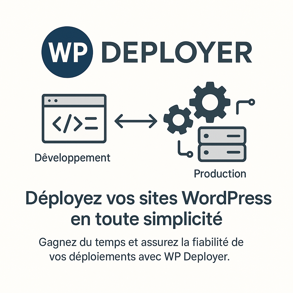 Schéma explicatif: Deployer vos sites WordPress grace à WP Deployer